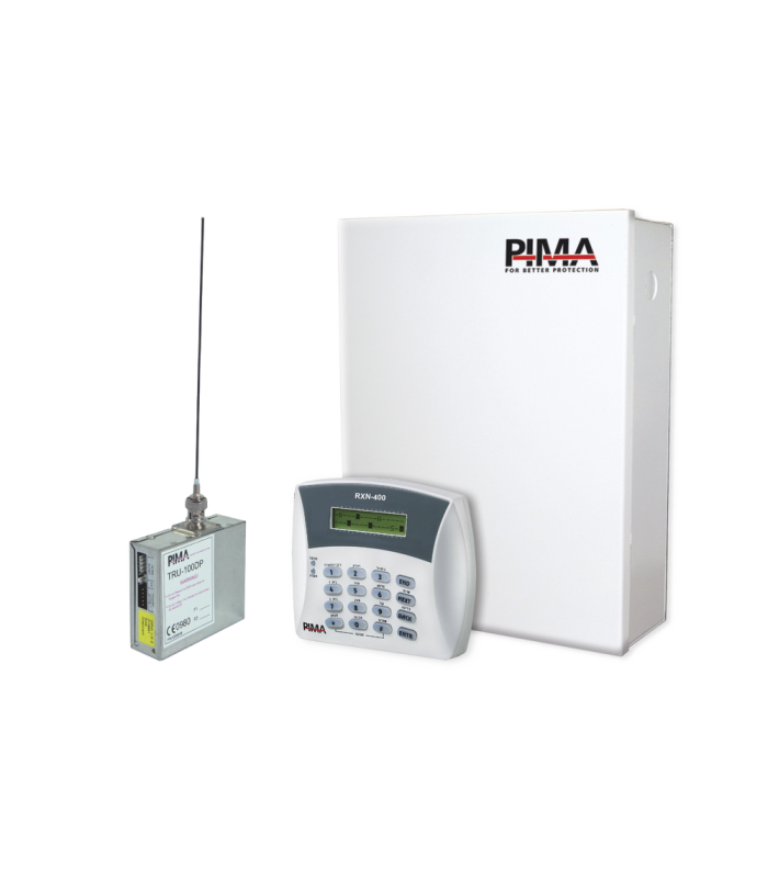 Kit de alarma de 6 zonas con teclado alfanumérico y radio de frecuencia media 450-470Mhz