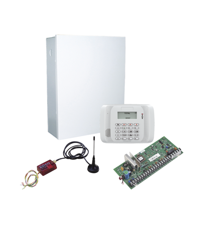 KIT de Panel de Alarma Hibrido/Teclado 6162RF Y Comunicador 3G/4G con 1er AÑO "ILIMITADO" de Comunicacion 3G/4G/Aplicación gratuita.