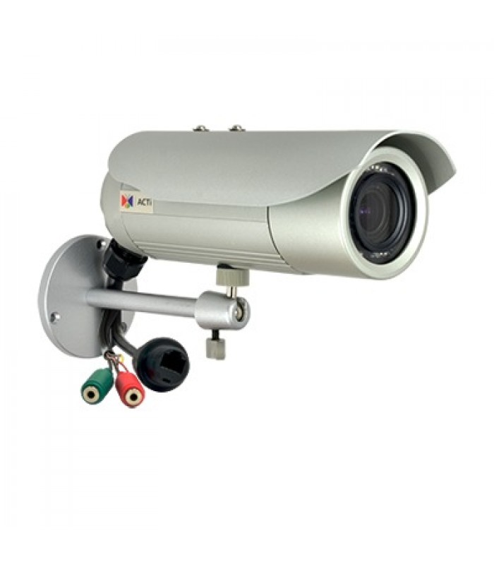 Cámara bala varifocal de 5MP día/noche real para exterior con LEDs IR, audio y micro SDXC
