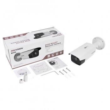 Bala IP 4 Megapixel / 50 mts IR EXIR / WDR 120dB / H.264+ / Hik-Connect P2P / IP66 / Exterior / PoE / Lente 4 mm / ONVIF