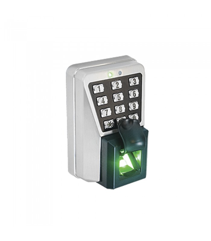 Lector IP de Huella y Proximidad con Teclado Antivandálico para Exterior. Integración Directa con Software de Control de Acceso ZK ACCESS 3.5 para una Administración Fácil y Eficiente