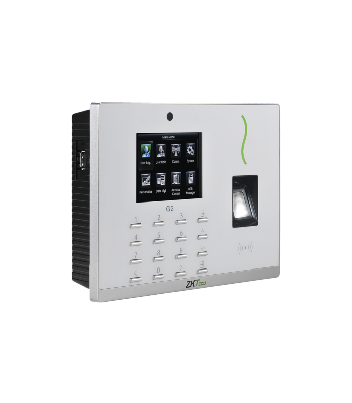 Lectora Biométrica / 20,000 Huellas y Tarjetas / Sensor SilkID / PUSH ADMS / Pantalla 3.5" / Salida de Relevador