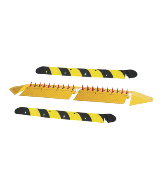 Kit de picos ponchallantas autónomo / Carriles de 2.2 M / No requiere barrera / FACIL INSTALACION / Incluye topes y tornilleria