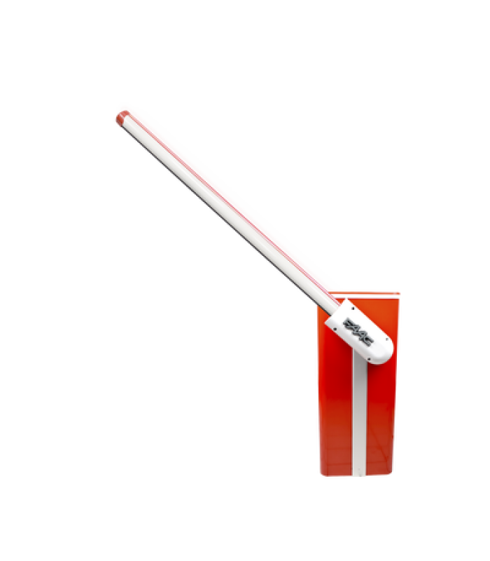 Barrera vehicular hidráulica FAAC B680H, Híbrida (opción de batería de respaldo), mástil de 3mts iluminada hasta 2,000,000 de ciclos garantizada.