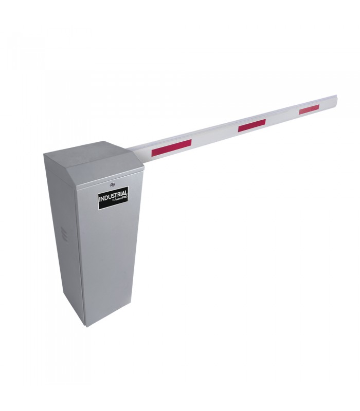 Barrera Vehicular / Soporte Brazo Hasta 6 Metros / Encoder Digital (Final de Carrera Ajustable) / DERECHA / Movimiento Súper Fluido / Diseño Elegante