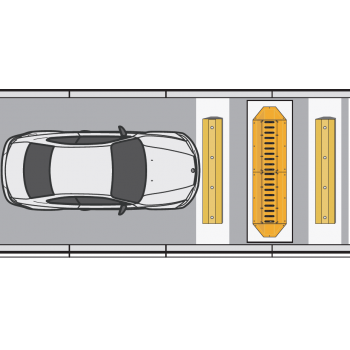 Kit de picos ponchallantas autónomo / Carriles de 2.2 M / No requiere barrera / FACIL INSTALACION / Incluye topes y tornilleria