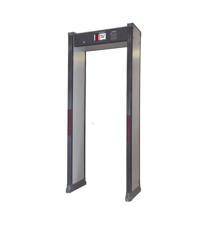 Arco Detector de Metales de 6 Zonas con Base para Fijarse al Piso.