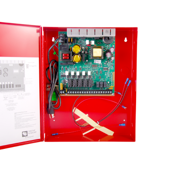 Fuente de poder de 24 v cd convencional para alimentación de detectores de 24 Vcd o como salida de sirena de 24 V CD