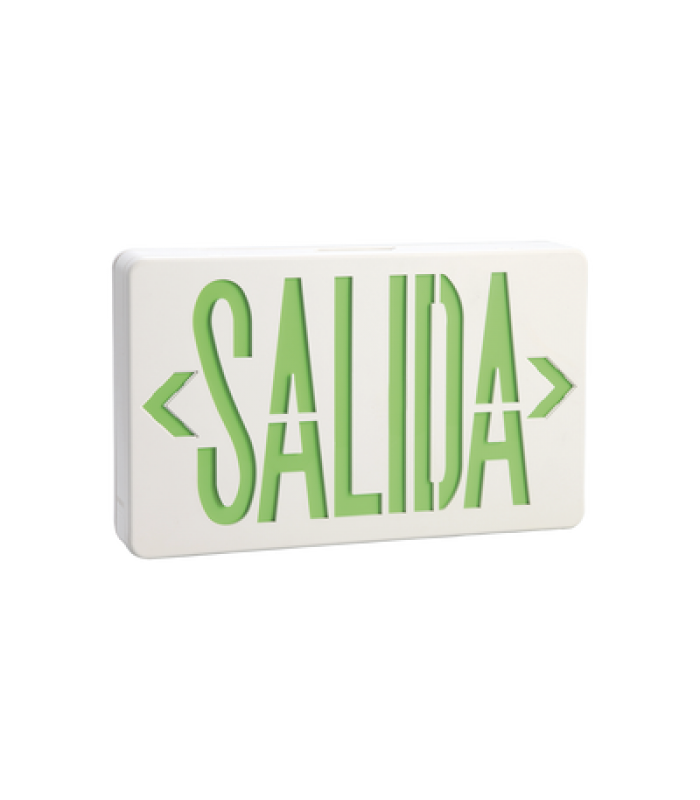 Letrero LED de SALIDA compacto con Batería de Respaldo Incluida