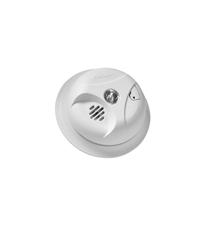 Detector de humo autónomo a batería de 9 V cd con luz