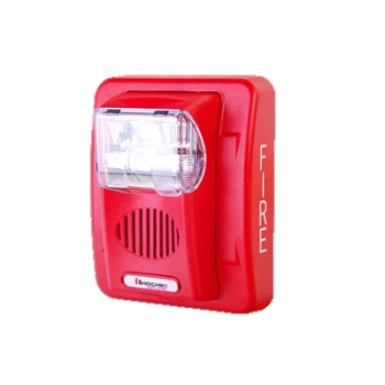 Sirena/estrobo, color rojo, 12 Vcd