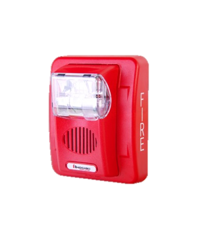 Sirena/estrobo, color rojo, 12 Vcd