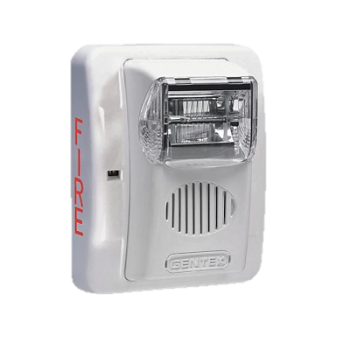 Sirena con estrobo Hochiki color blanco alimentación de 24 Vcd